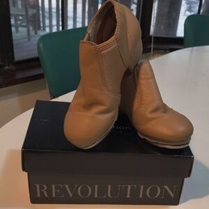 Revolution Tan Ankle Booties for Women